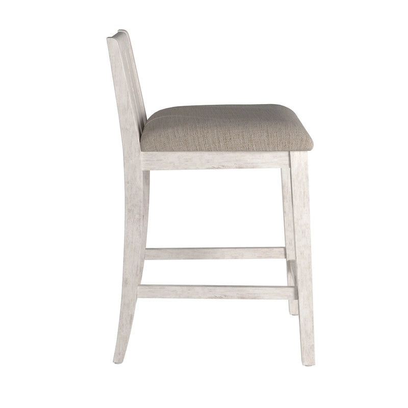 Chaises de comptoir Beck en tissu bicolore (lot de 2) par iNSPIRE Q Classic