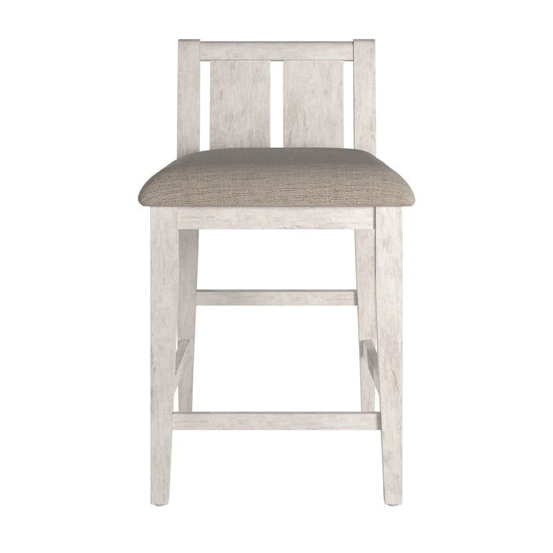 Chaises de comptoir Beck en tissu bicolore (lot de 2) par iNSPIRE Q Classic