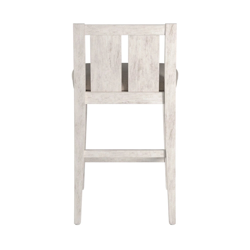 Chaises de comptoir Beck en tissu bicolore (lot de 2) par iNSPIRE Q Classic