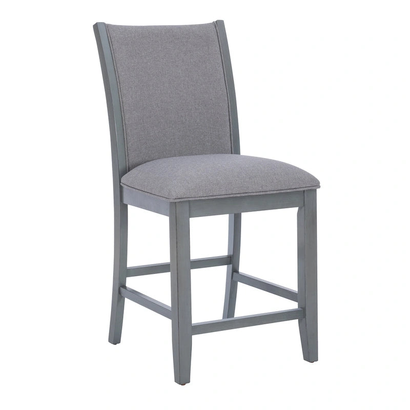 Tabouret de comptoir rembourré Robyn Grey 25 pouces (ensemble de 2)