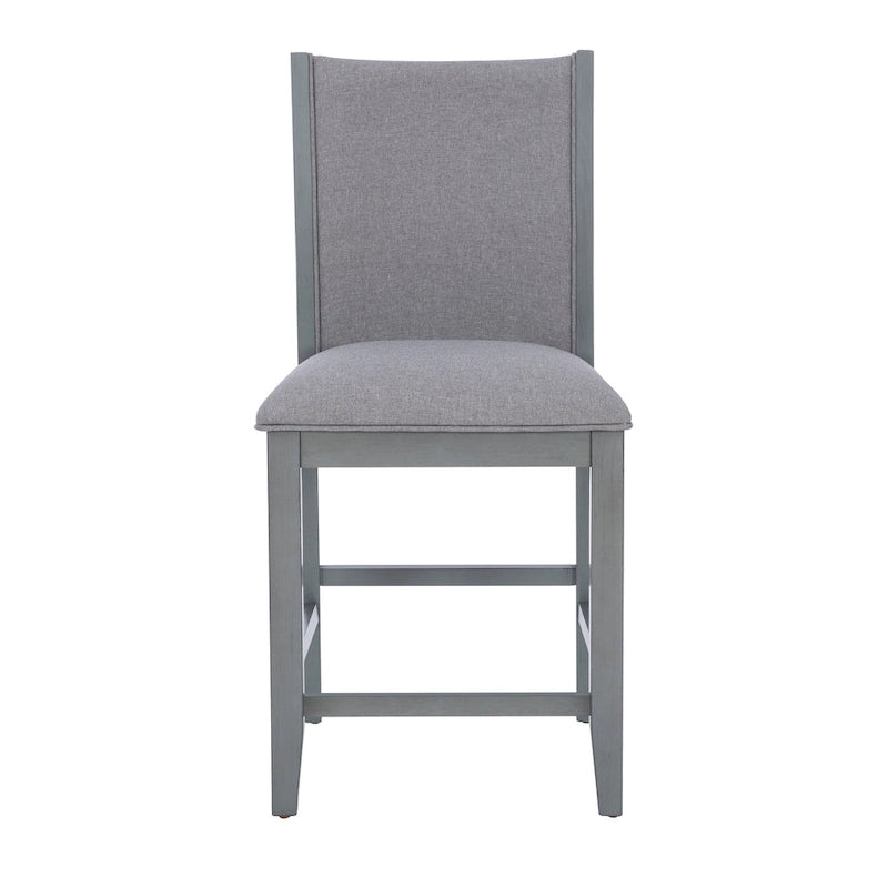 Tabouret de comptoir rembourré Robyn Grey 25 pouces (ensemble de 2)