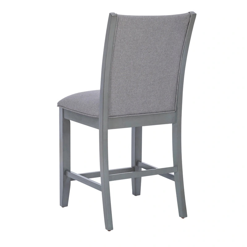 Tabouret de comptoir rembourré Robyn Grey 25 pouces (ensemble de 2)