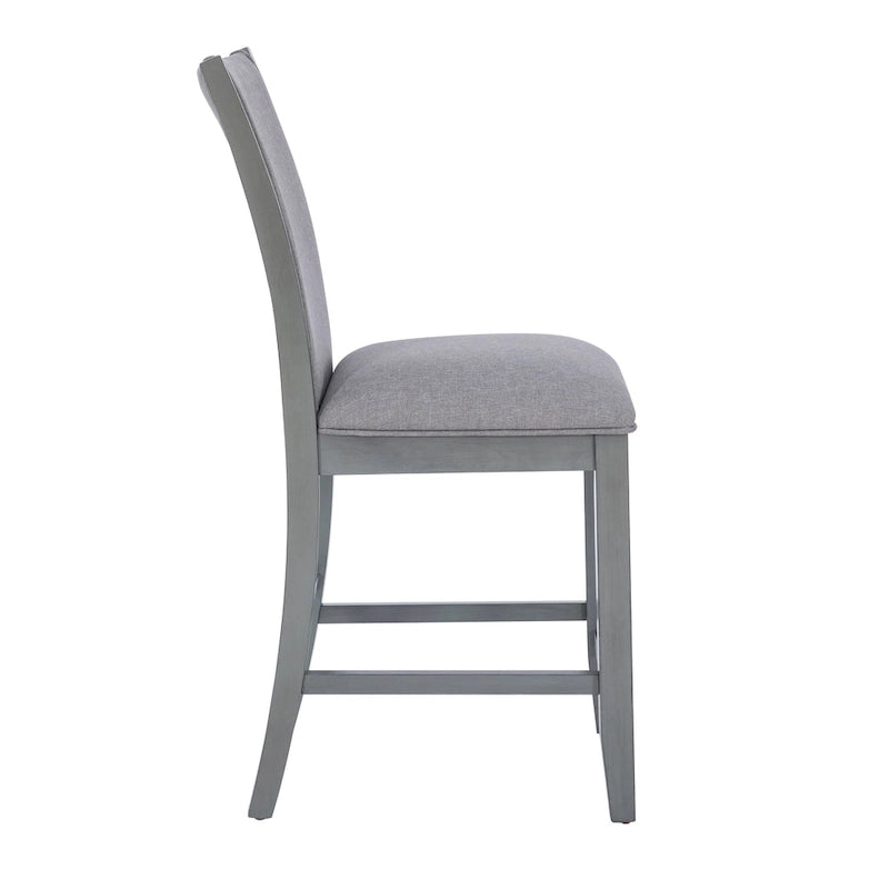 Tabouret de comptoir rembourré Robyn Grey 25 pouces (ensemble de 2)