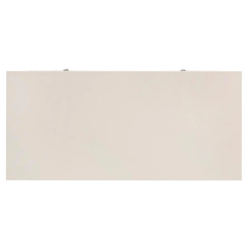 Commode Thea, finition blanche, lin beige, façade de tiroir, par iNSPIRE Q Classic