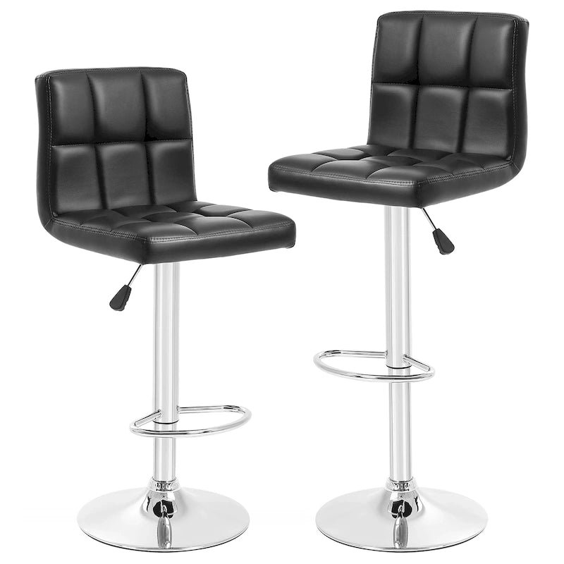 Tabourets de bar pivotants modernes Orson en cuir PU, hauteur réglable, de Furniture of America (lot de 2)