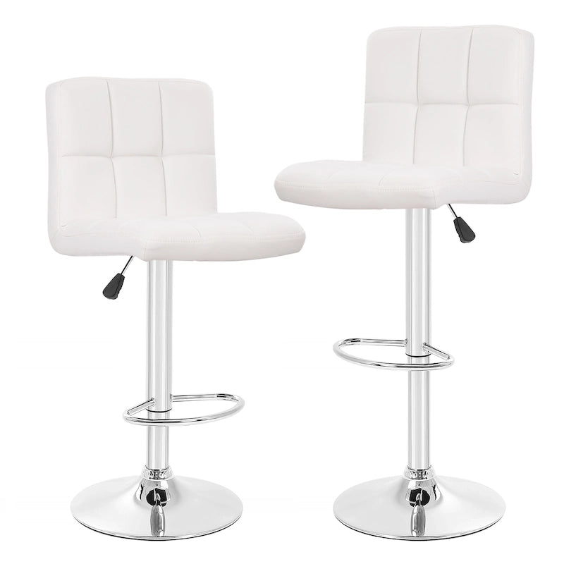 Tabourets de bar pivotants modernes Orson en cuir PU, hauteur réglable, de Furniture of America (lot de 2)