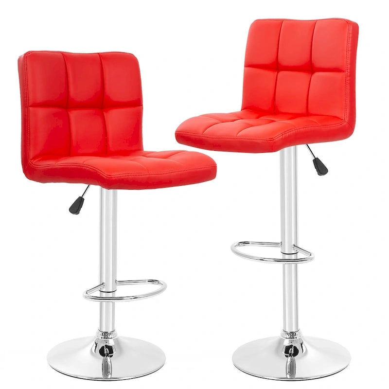 Tabourets de bar pivotants modernes Orson en cuir PU, hauteur réglable, de Furniture of America (lot de 2)