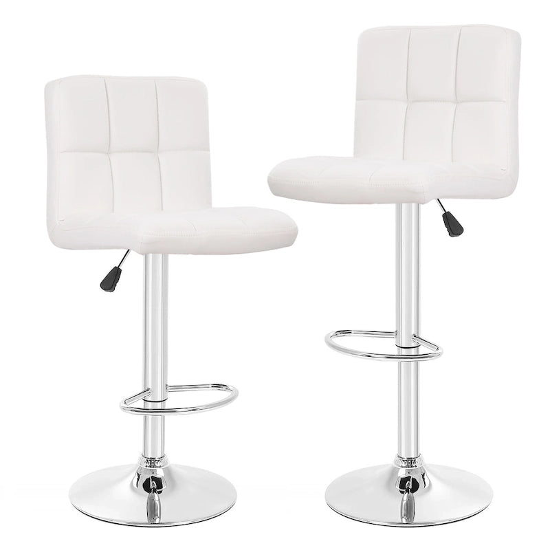 Tabourets de bar pivotants modernes Orson en cuir PU, hauteur réglable, de Furniture of America (lot de 2)