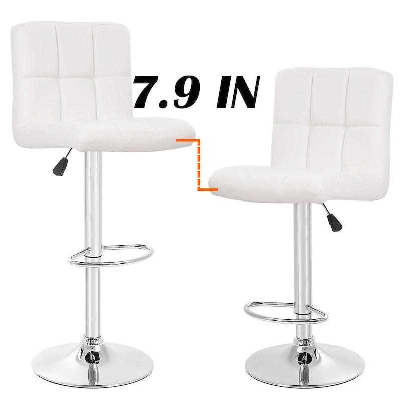 Tabourets de bar pivotants modernes Orson en cuir PU, hauteur réglable, de Furniture of America (lot de 2)