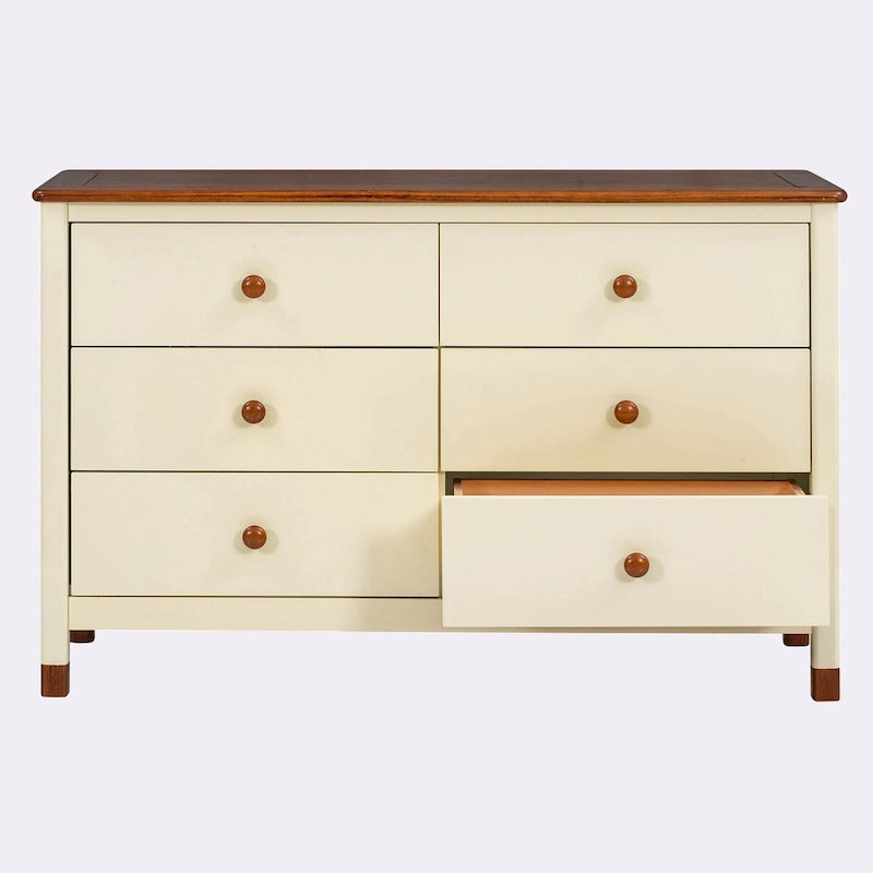 Commode de rangement en bois avec 6 tiroirs