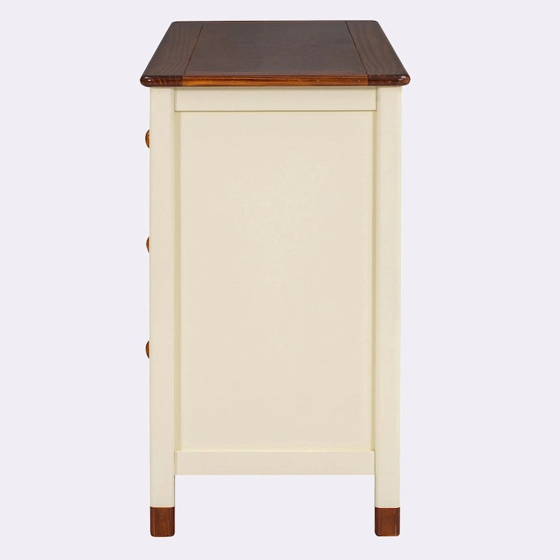 Commode de rangement en bois avec 6 tiroirs