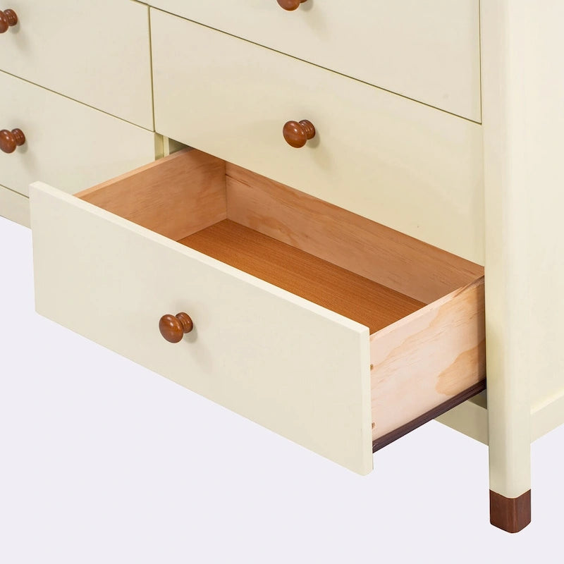 Commode de rangement en bois avec 6 tiroirs