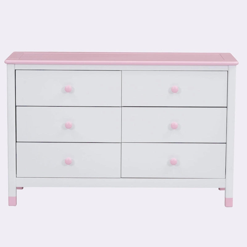Commode de rangement en bois avec 6 tiroirs