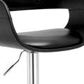 Mid Century Modern Brown Swivel Adjustable Wood/ Metal Barstool