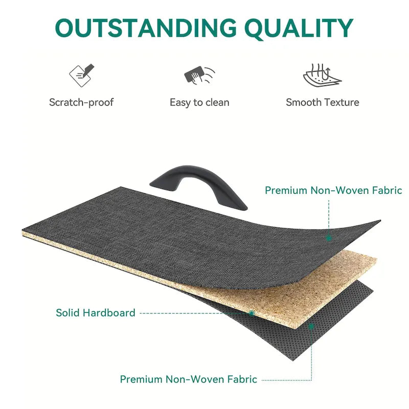 Commode de rangement à 5 tiroirs grise