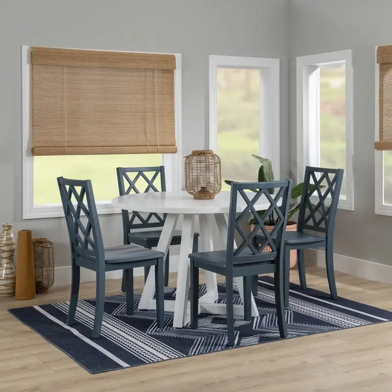 Table de salle à manger ronde blanche Catron