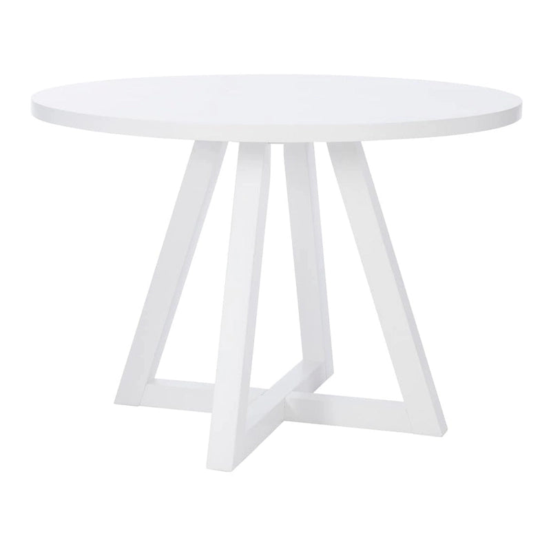 Table de salle à manger ronde blanche Catron