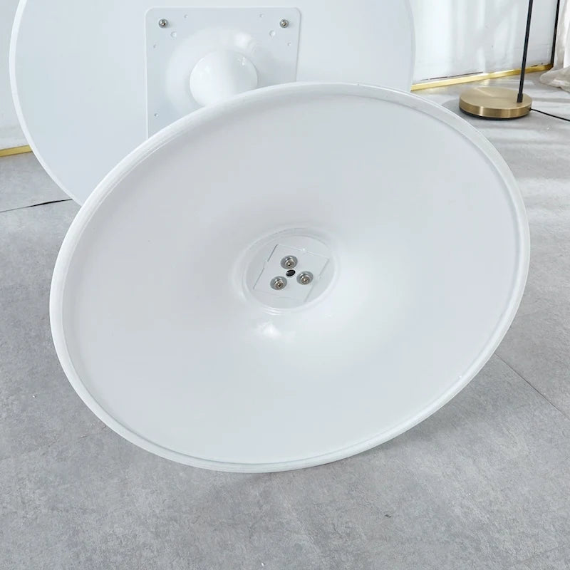 Table Tulipe Blanche de 31,5 cm, style milieu du siècle, pour 2 à 4 personnes, avec plateau rond en MDF, table basse de détente