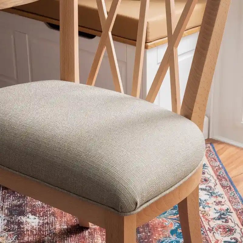 Chaise de salle à manger Markland en bois massif naturel (lot de 2)