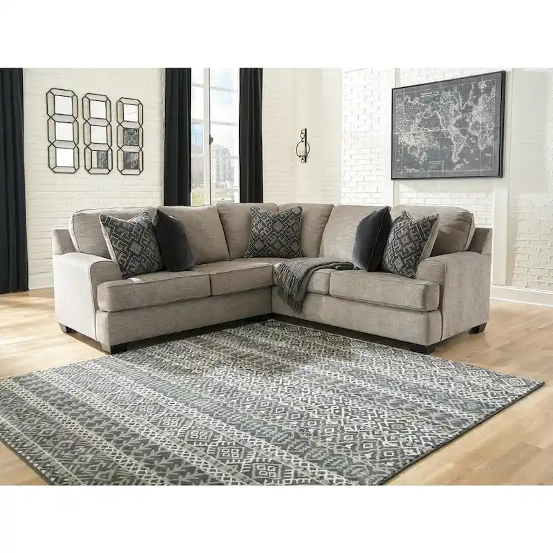 Canapé d'angle 2 pièces beige et gris Bovarian, Signature Design by Ashley