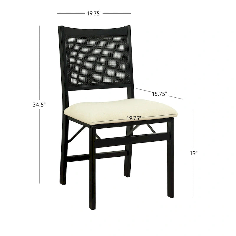 Chaise d'appoint industrielle Fraklin (lot de 2)