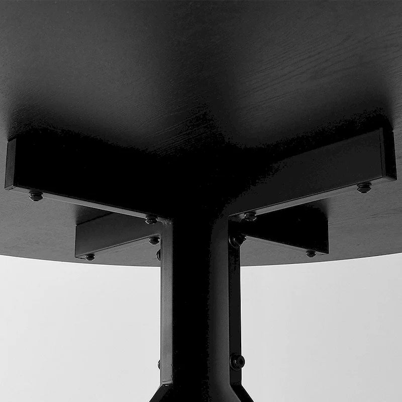 Table de salle à manger ronde 43 pouces - Noire