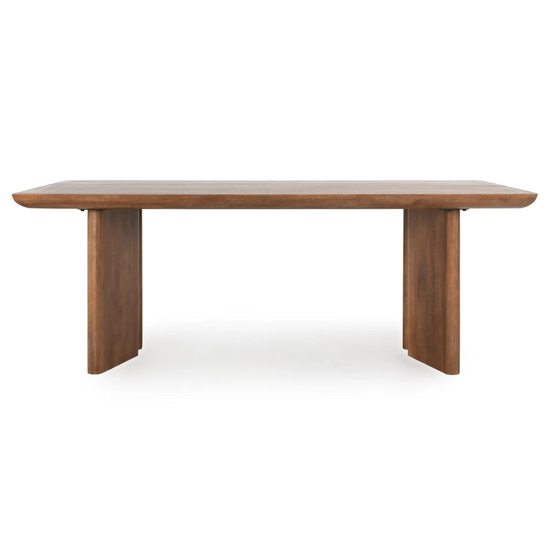 Table de salle à manger Classic Home Selena 84 en bois de manguier couleur ambre - 84 po L x 40 po P x 30 po H