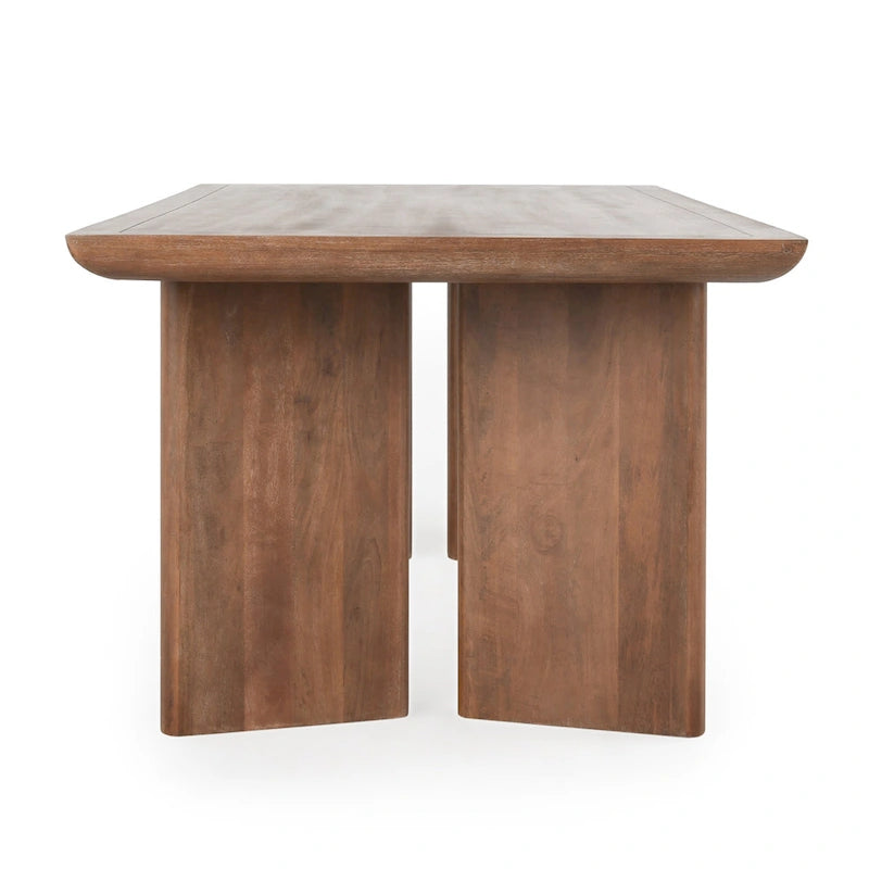 Table de salle à manger Classic Home Selena 84 en bois de manguier couleur ambre - 84 po L x 40 po P x 30 po H