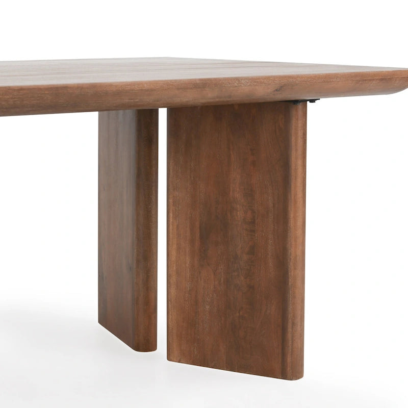 Table de salle à manger Classic Home Selena 84 en bois de manguier couleur ambre - 84 po L x 40 po P x 30 po H