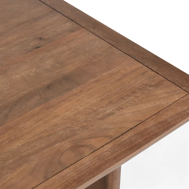 Table de salle à manger Classic Home Selena 84 en bois de manguier couleur ambre - 84 po L x 40 po P x 30 po H