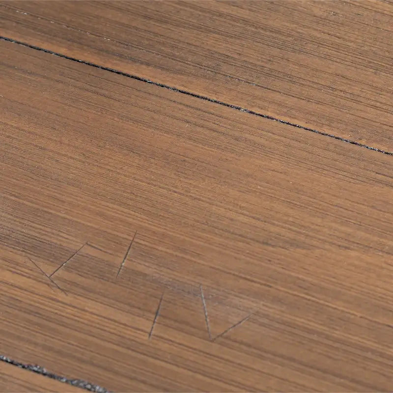 Table de salle à manger ronde en chêne vieilli Roundhill Furniture Arch - Chêne vieilli et blanc