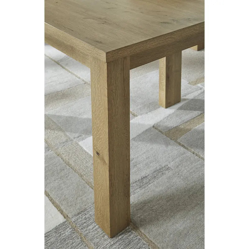 Table de salle à manger extensible marron clair Signature Design by Ashley Galliden - 44,5 cm L x 108 cm P x 30,13 cm H
