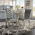 Chaises de salle à manger Mora Glam en similicuir (lot de 2) par Furniture of America