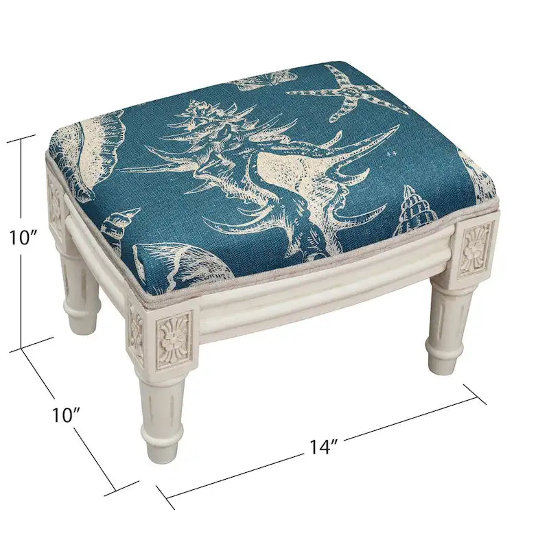 Tabouret coquillages marine