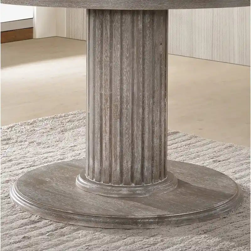Table de salle à manger Gray Barn Spring Mount en bois massif gris recyclé