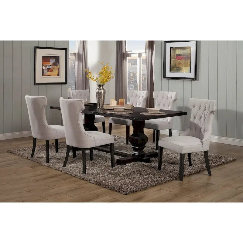 Ensemble de 2 chaises d'appoint rembourrées Alpine Furniture Manchester