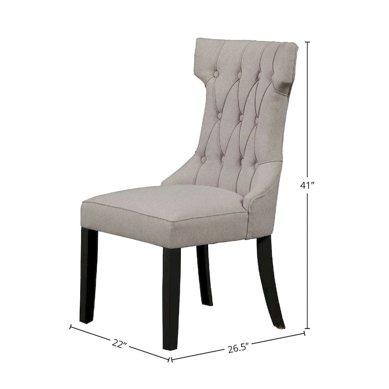 Ensemble de 2 chaises d'appoint rembourrées Alpine Furniture Manchester