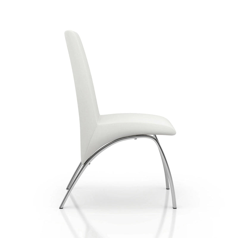 Ensemble de salle à manger 7 pièces Nole Modern en similicuir noir avec pied central, par Furniture of America
