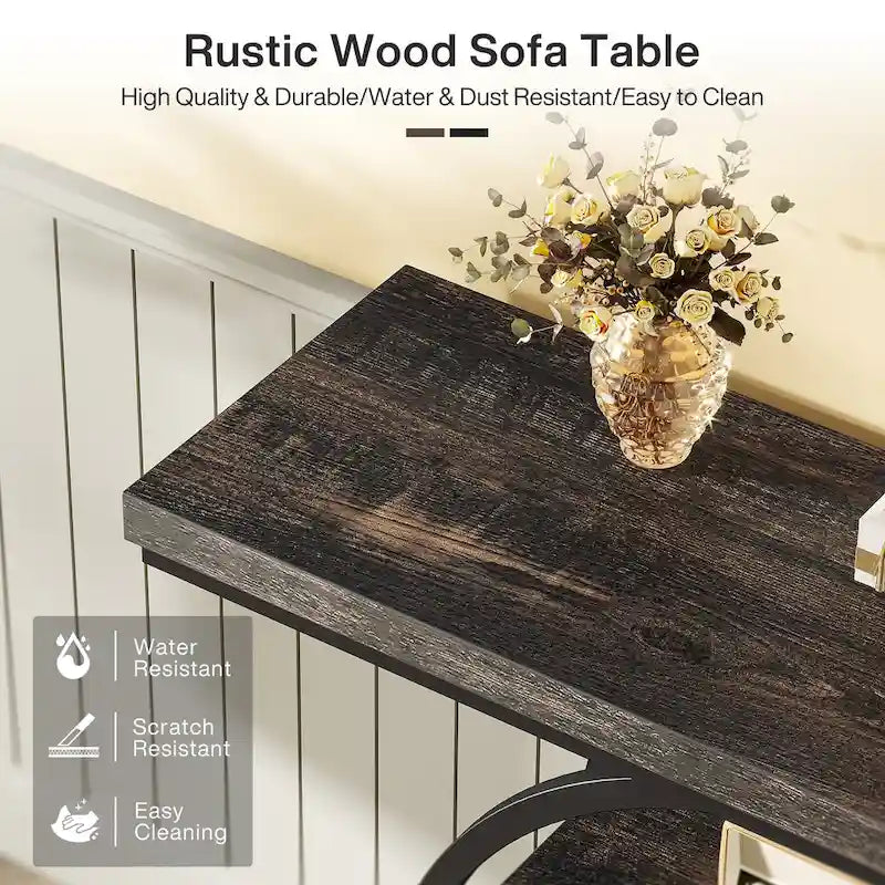 Console d'entrée 41,3 cm, table basse à 4 niveaux