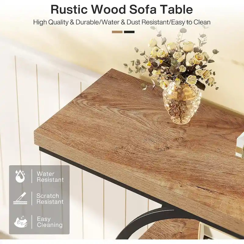 Console d'entrée 41,3 cm, table basse à 4 niveaux