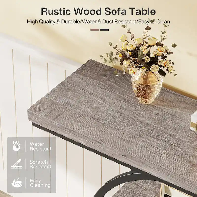 Console d'entrée 41,3 cm, table basse à 4 niveaux