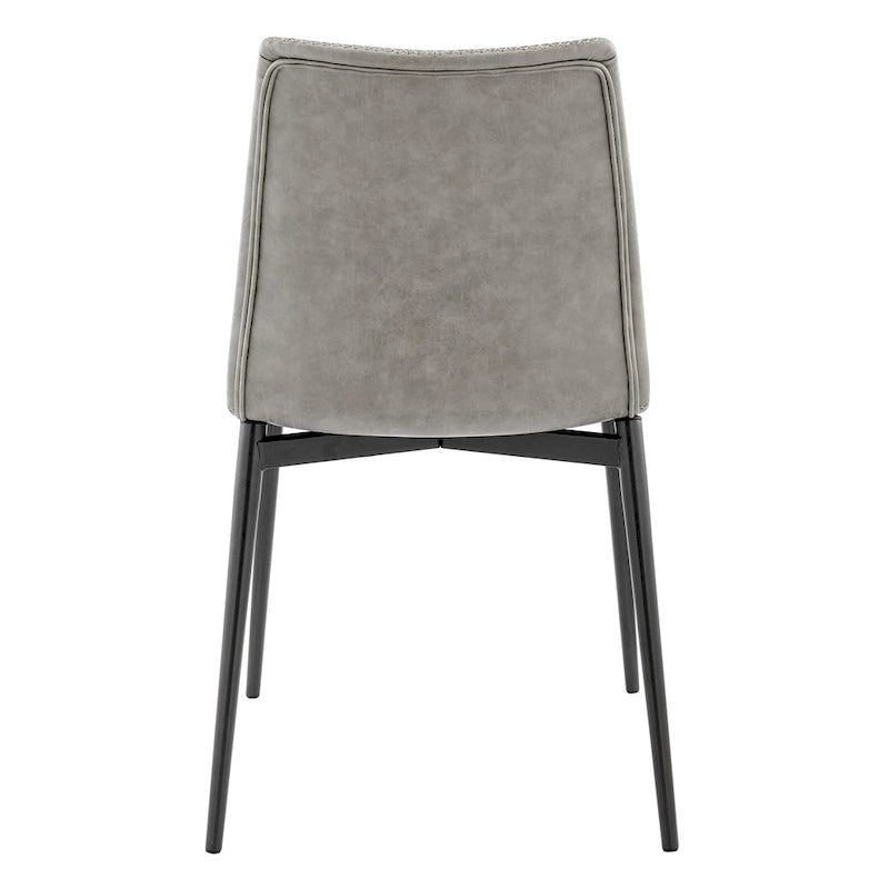 Chaise d'appoint de salle à manger Jayden en similicuir (lot de 2)
