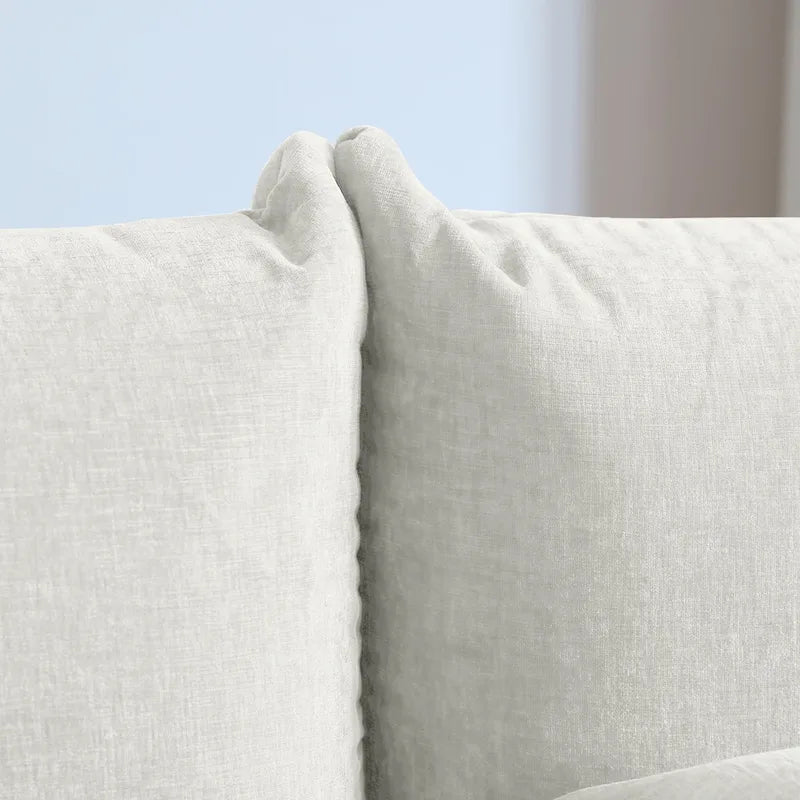 Canapé d'angle modulaire en chenille en forme de U