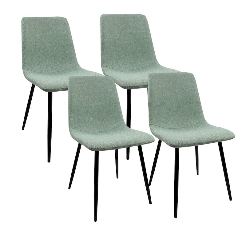 Chaises de salle à manger modernes et rembourrées (ensemble de 4)