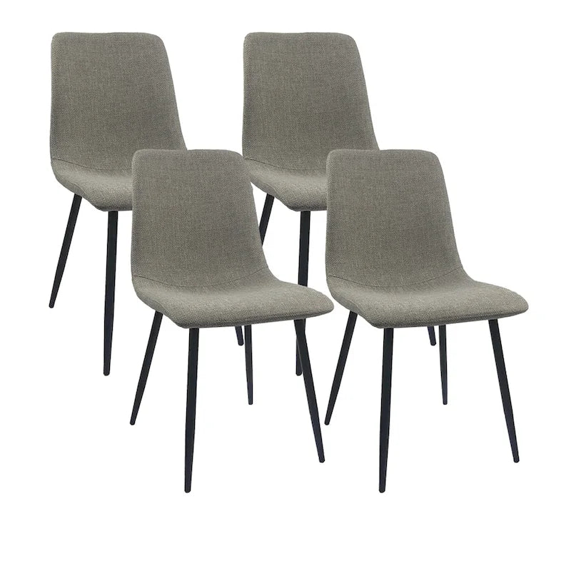 Chaises de salle à manger modernes et rembourrées (ensemble de 4)