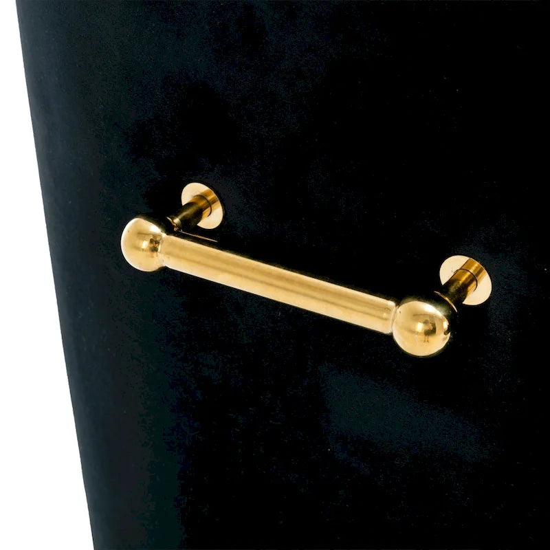 Chaises de salle à manger d'appoint capitonnées en velours (lot de 2)