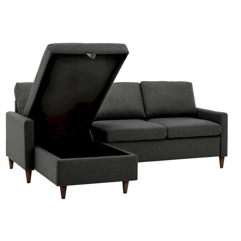 Canapé d'angle Parker avec méridienne de rangement par iNSPIRE Q Modern