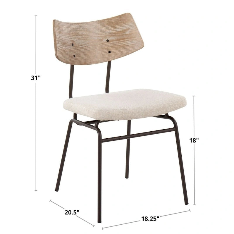 Chaise de garnison Carson Carrington (lot de 2)