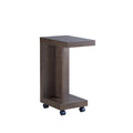 Table d'appoint mobile moderne Otis de 45,7 cm (18 pouces) à 1 étagère par Furniture of America