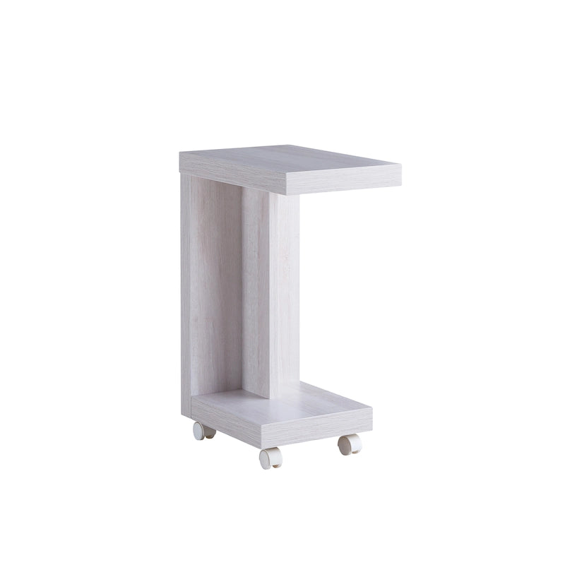 Table d'appoint mobile moderne Otis de 45,7 cm (18 pouces) à 1 étagère par Furniture of America